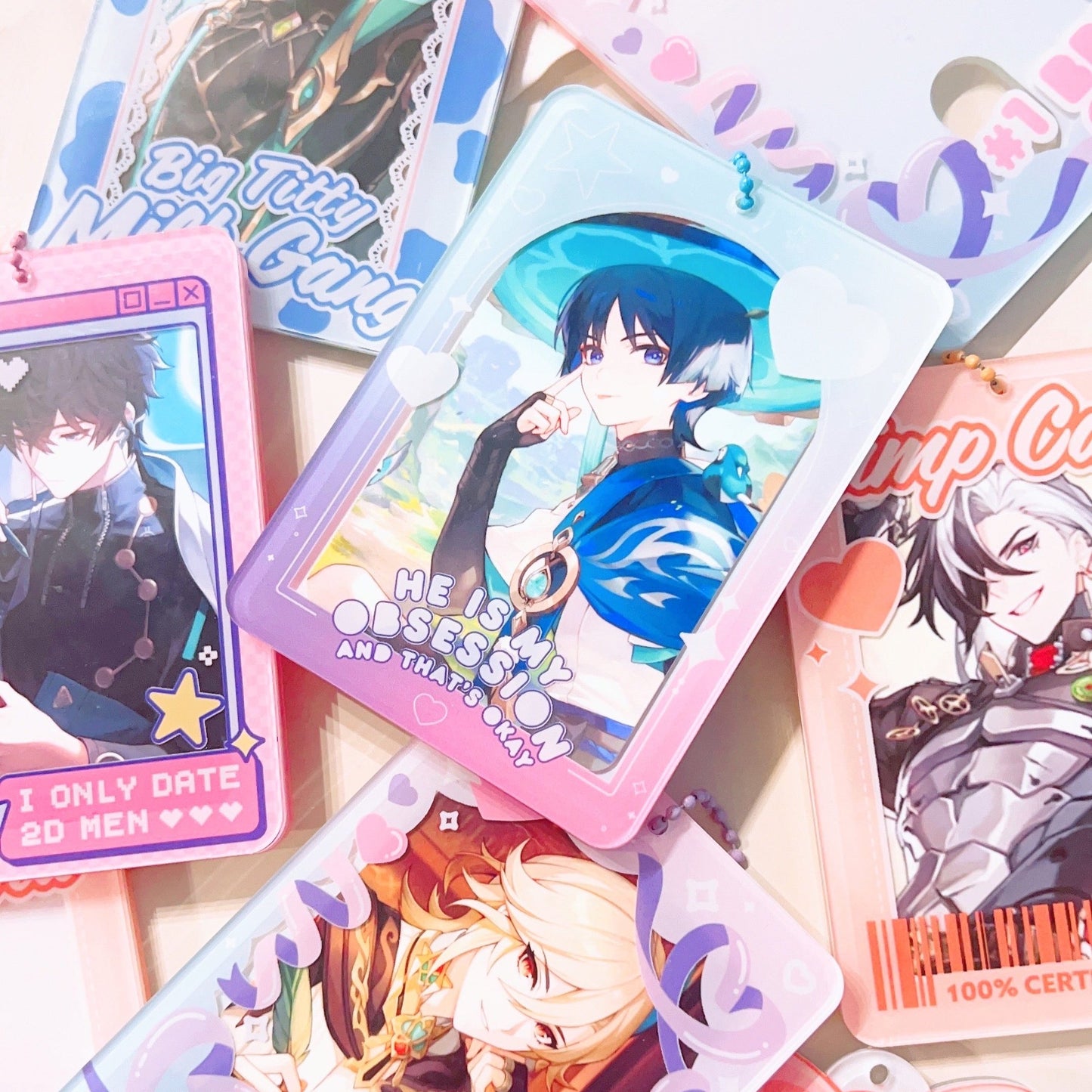 Big Titty Milk Gang Photo Card Holder