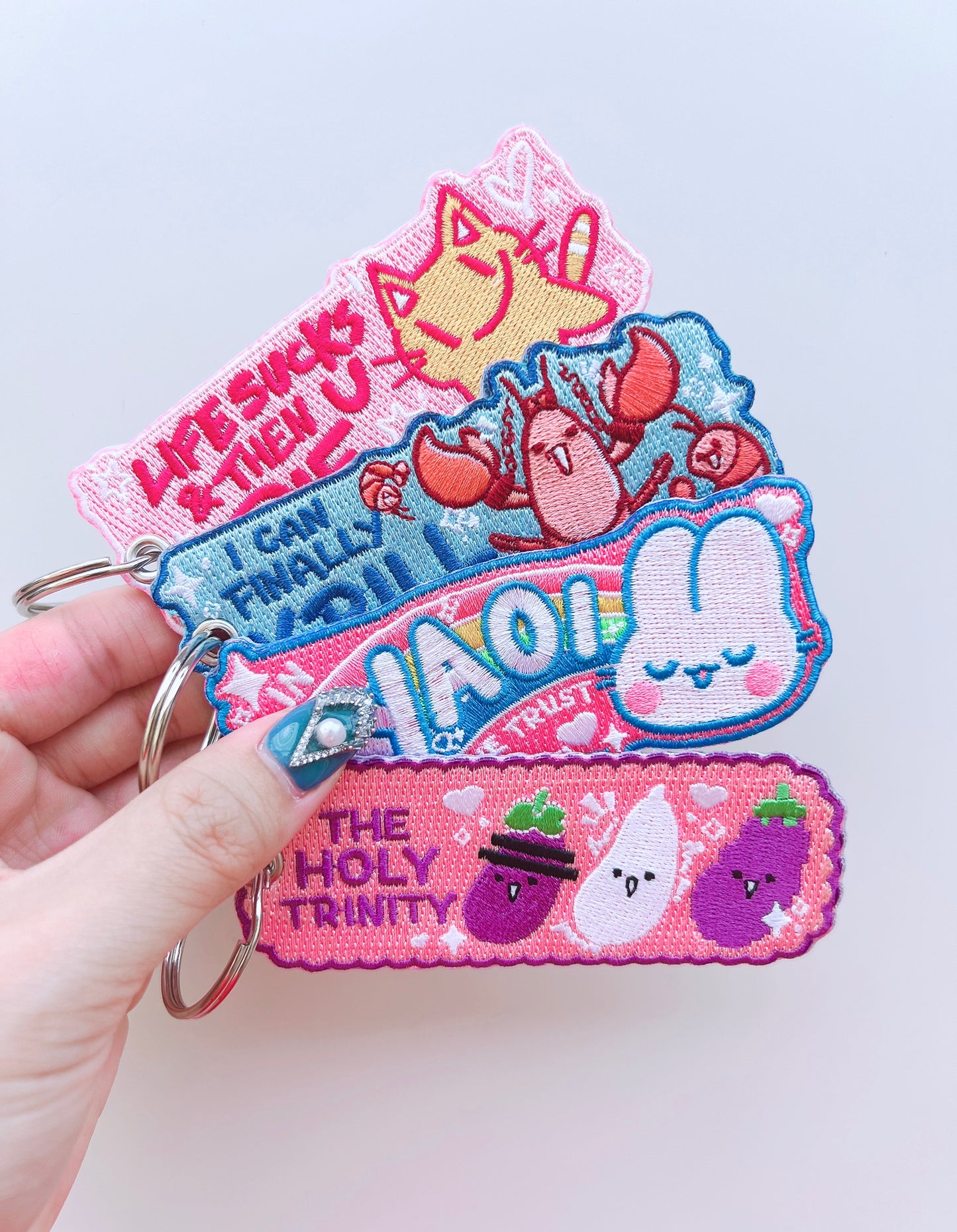 In Yaoi We Trust Embroidered Jet Tag