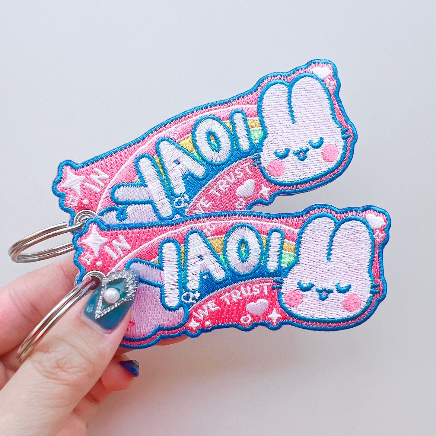 In Yaoi We Trust Embroidered Jet Tag