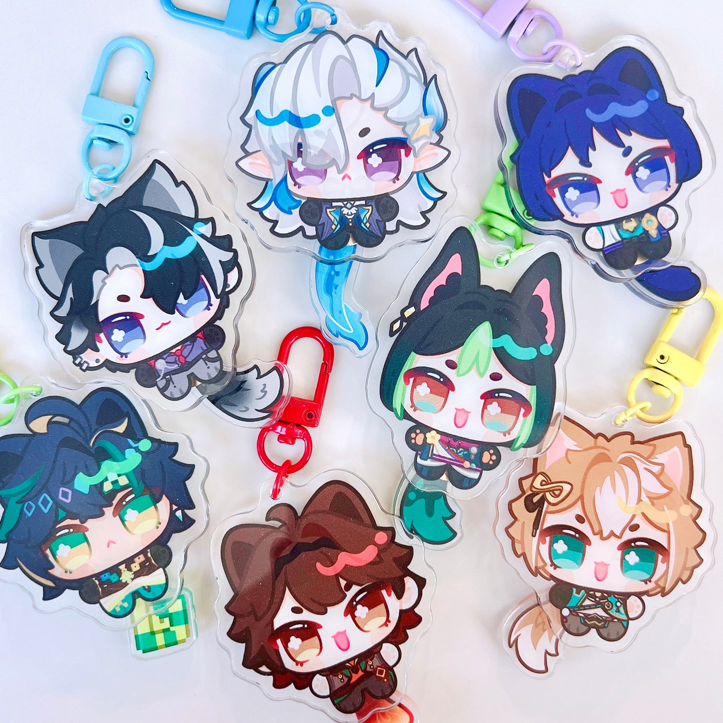 Genshin Tail Wagging Keychain