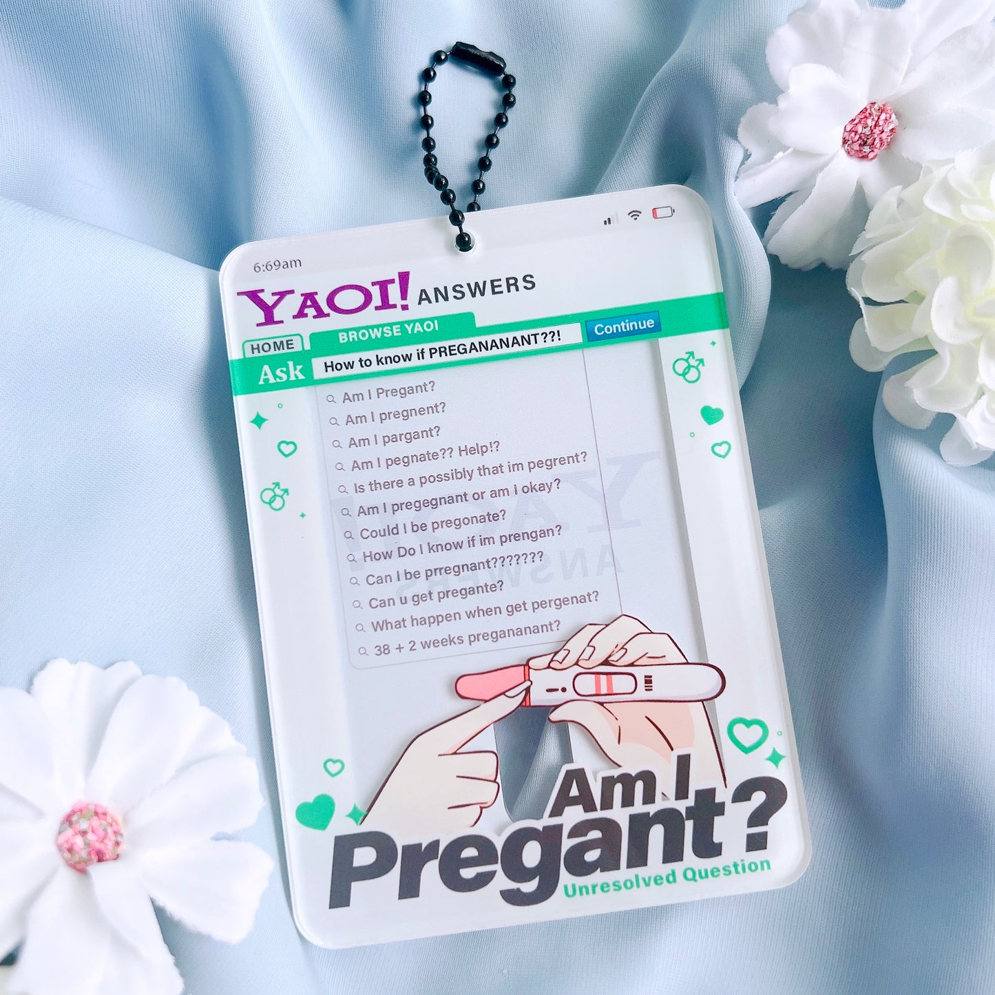 Am I Pregant? Photo Card Holder