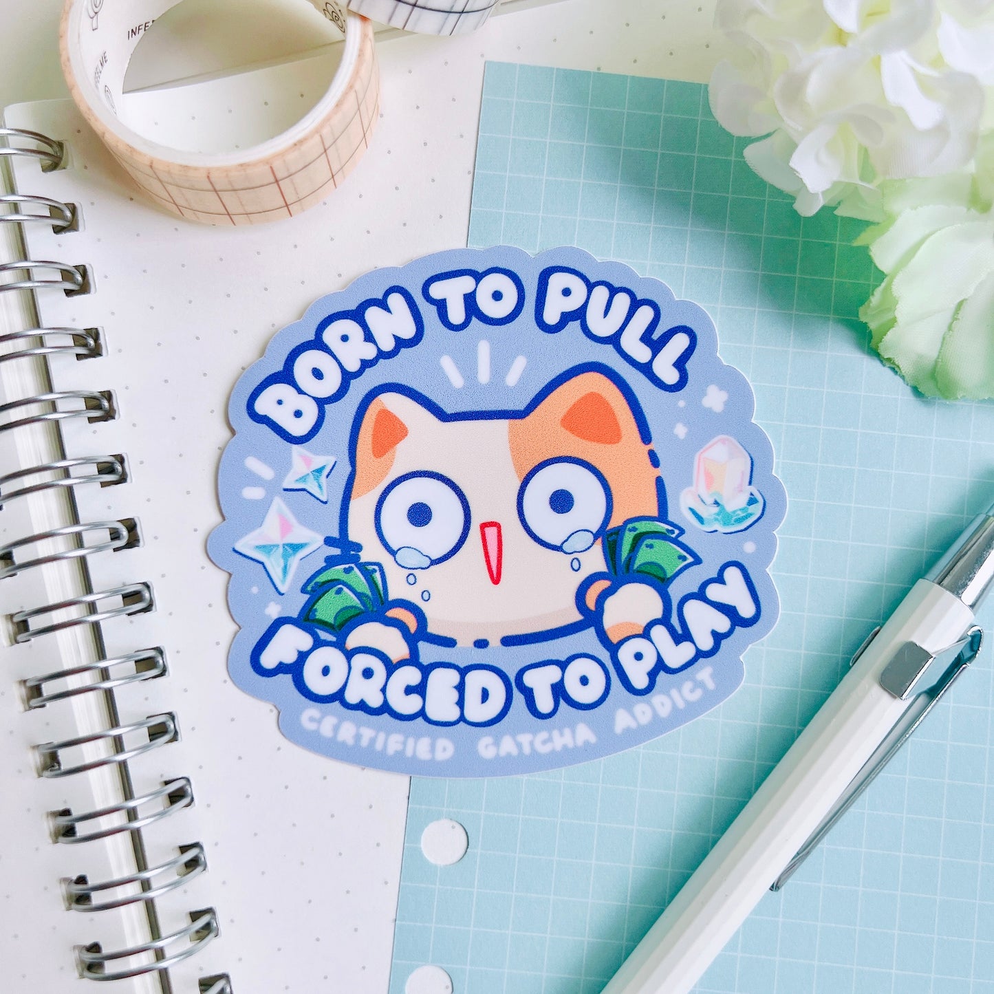 Certified Gatcha Addict Sticker