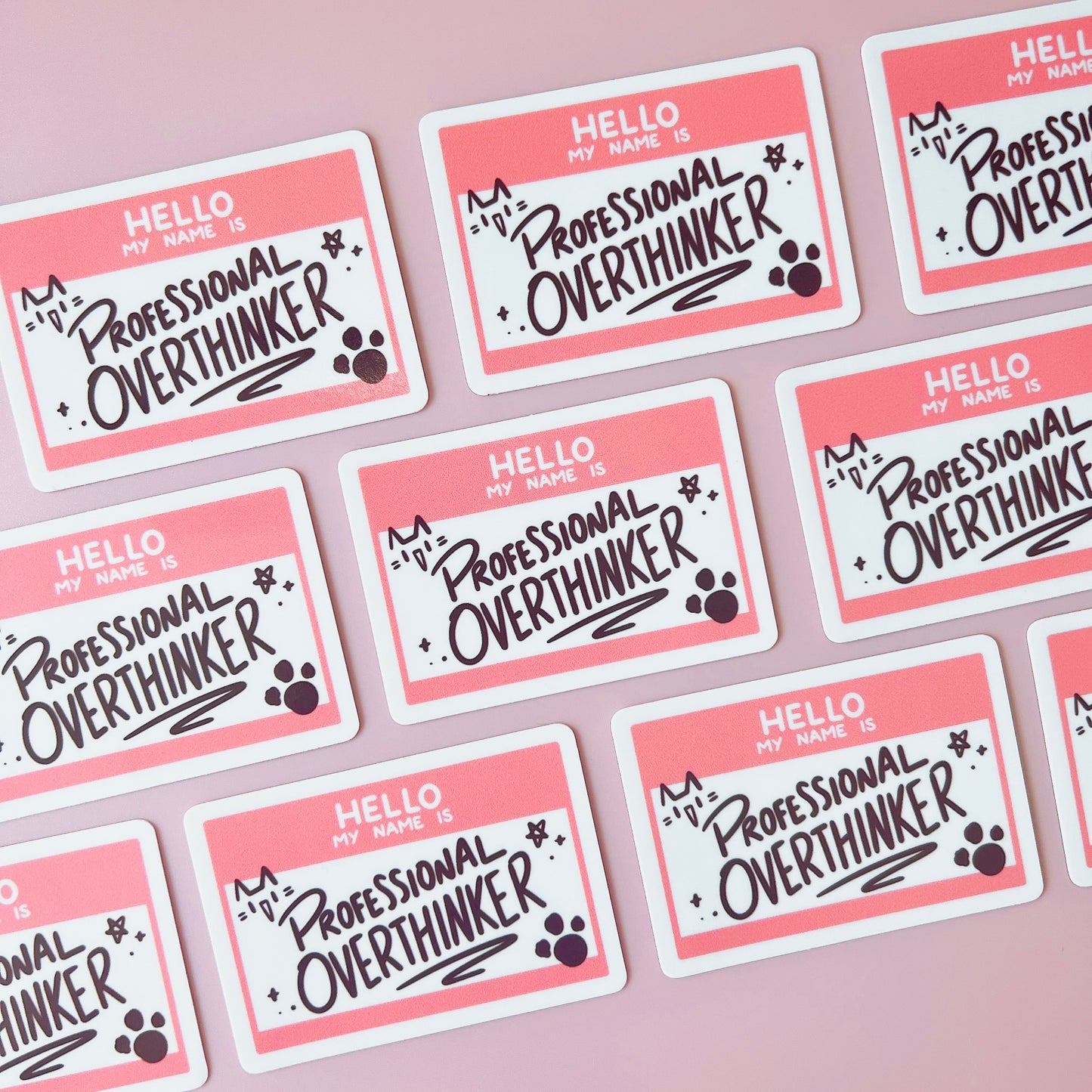 Professional Overthinker Sticker