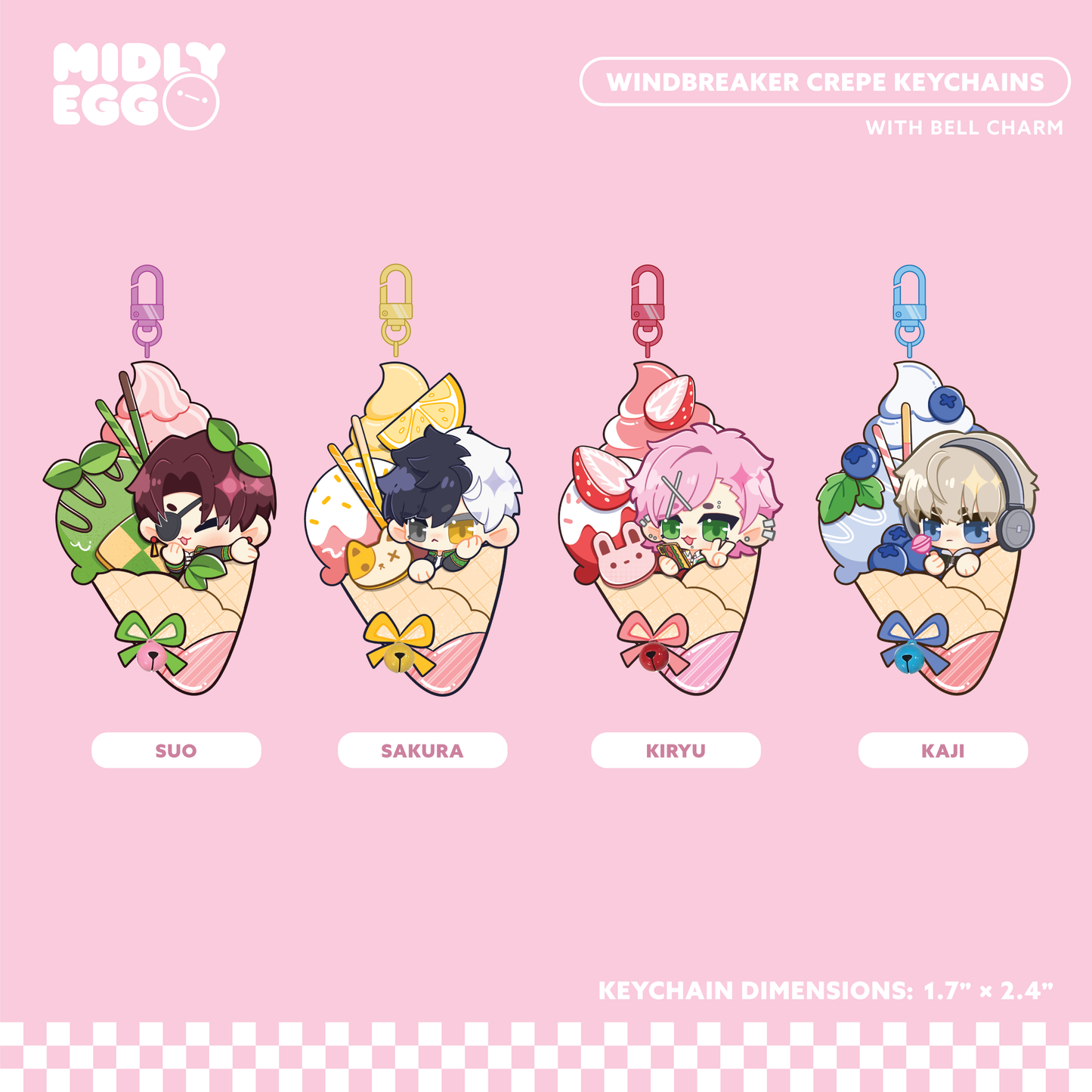 Windbreaker Crepe Keychain