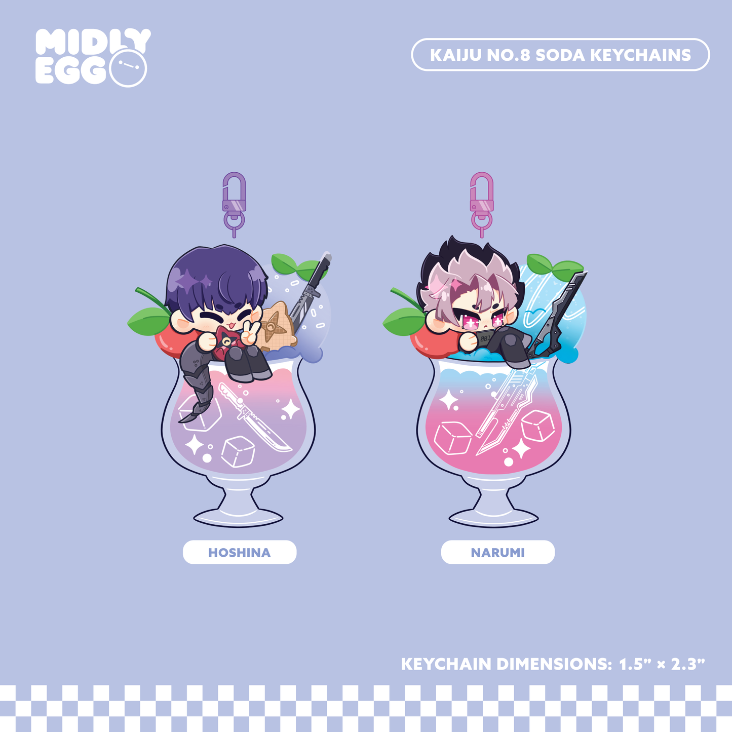 Kaiju NO.8 Soda Keychain