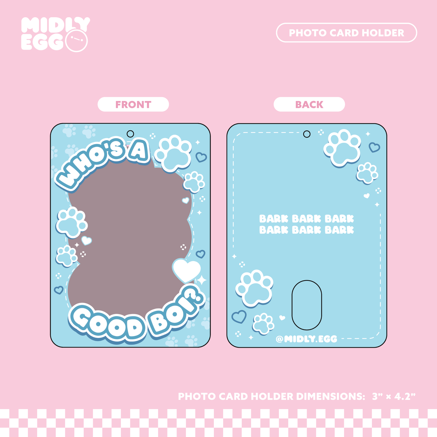Good Boi Photo Card Holder