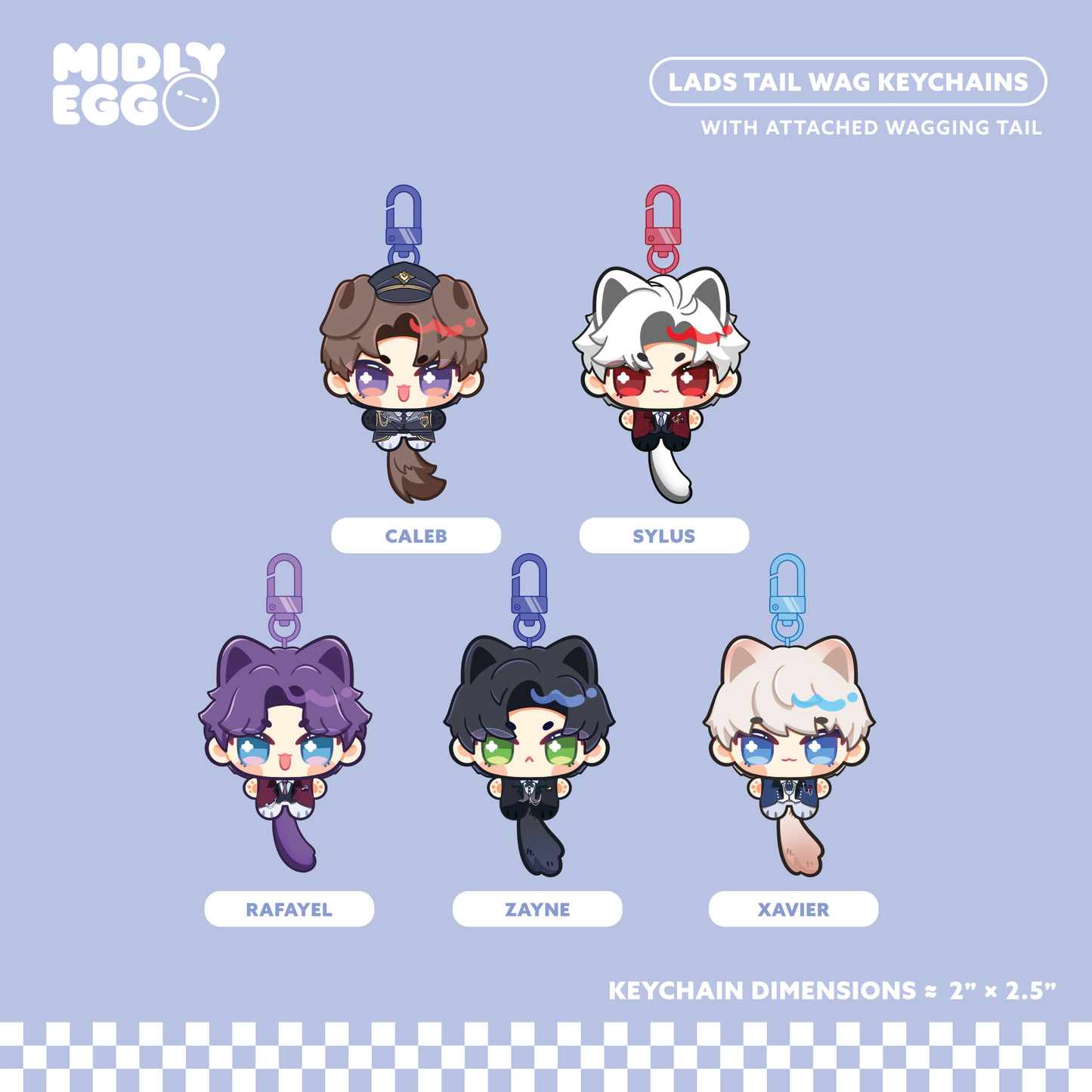 LADS Tail Wagging Keychain