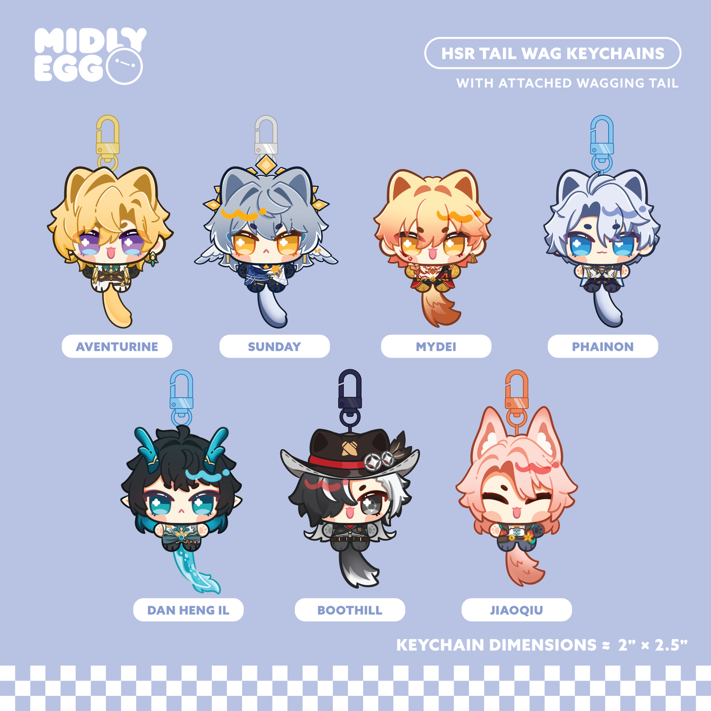 HSR Tail Wagging Keychain