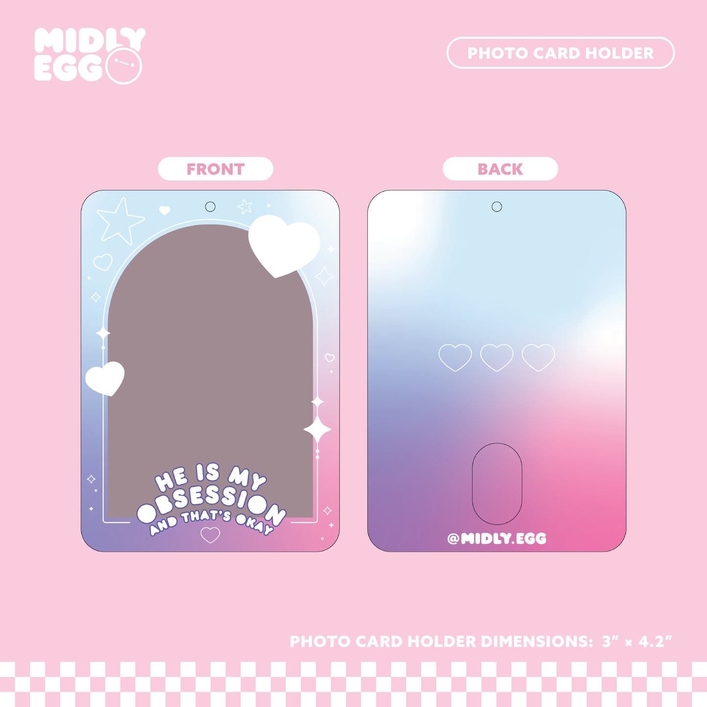 He is my Obsession Photo Card Holder