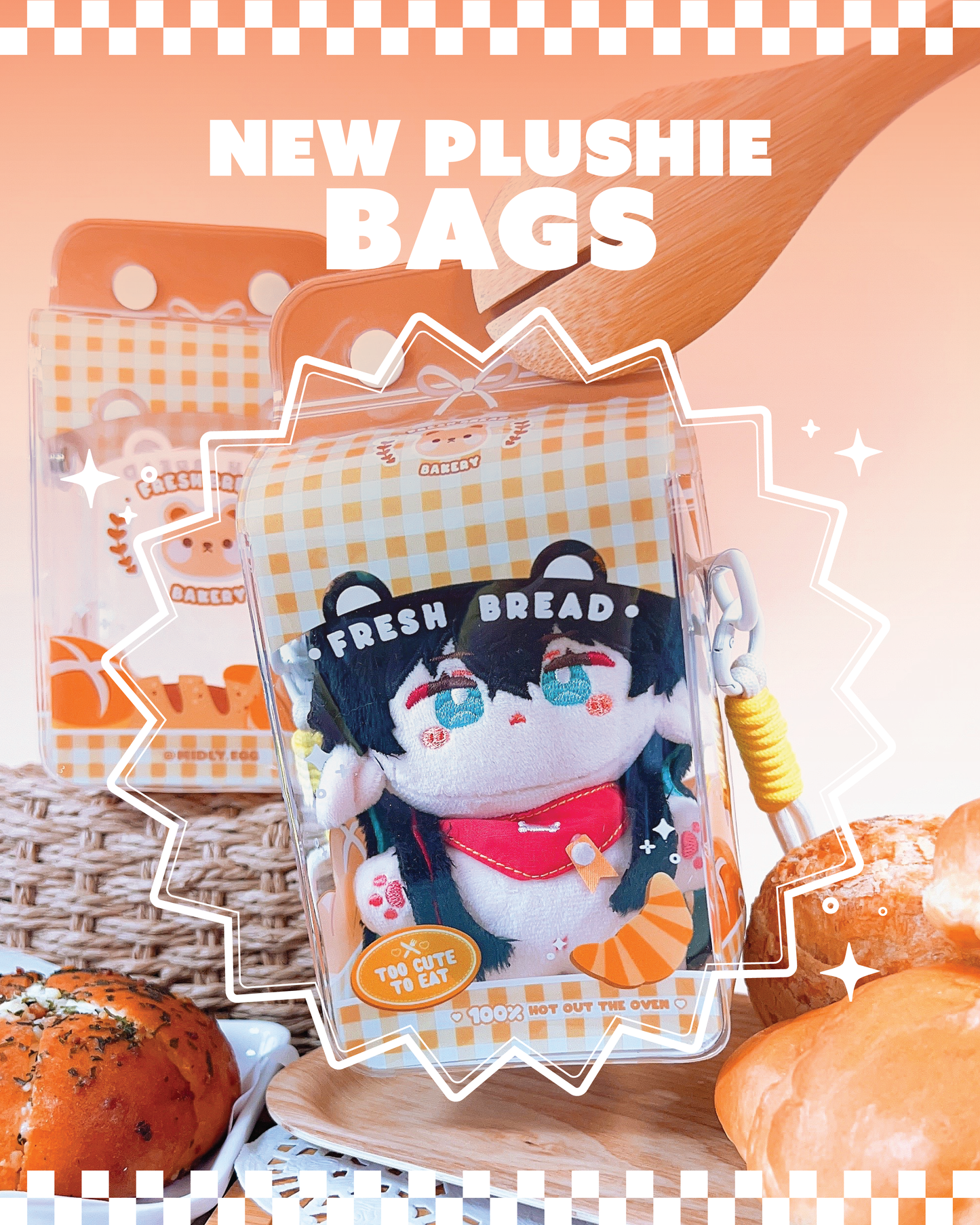 Fresh Bread Plushie Bag