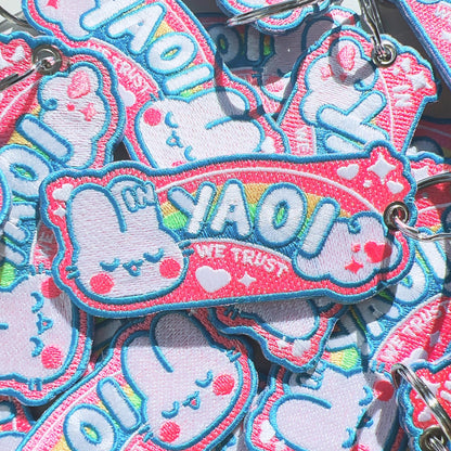 In Yaoi We Trust Embroidered Jet Tag