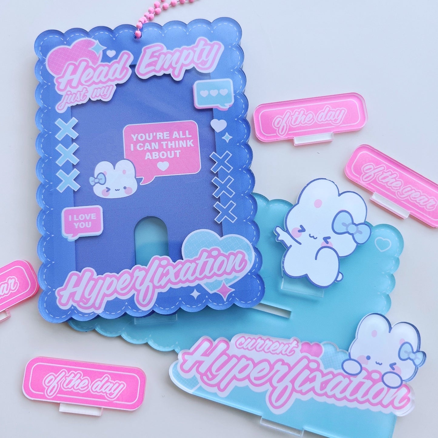 Hyperfixation Photo Card Holder Standee