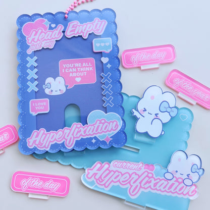 Hyperfixation Photo Card Holder Standee