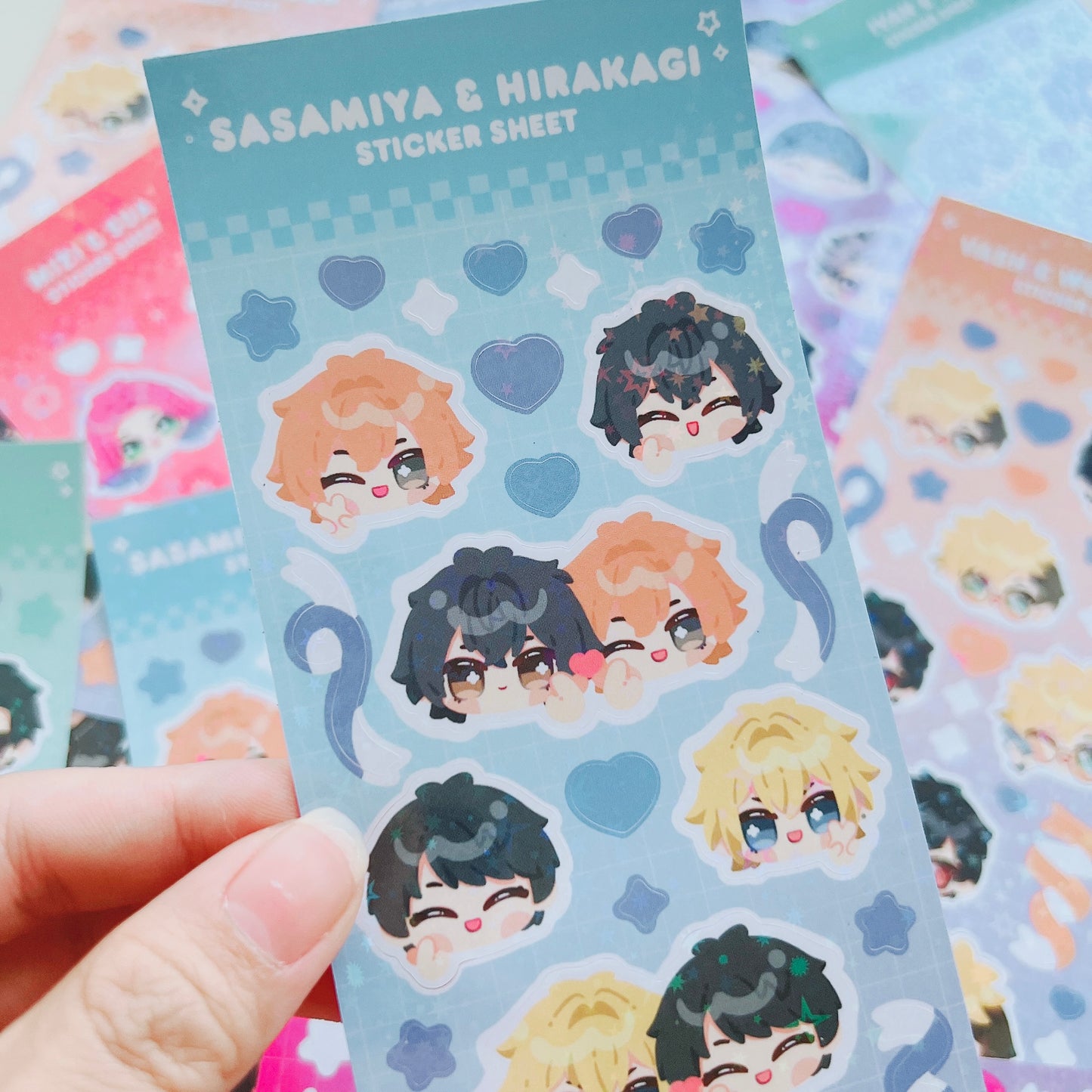 SasaMiya & HiraKagi Sticker Sheet