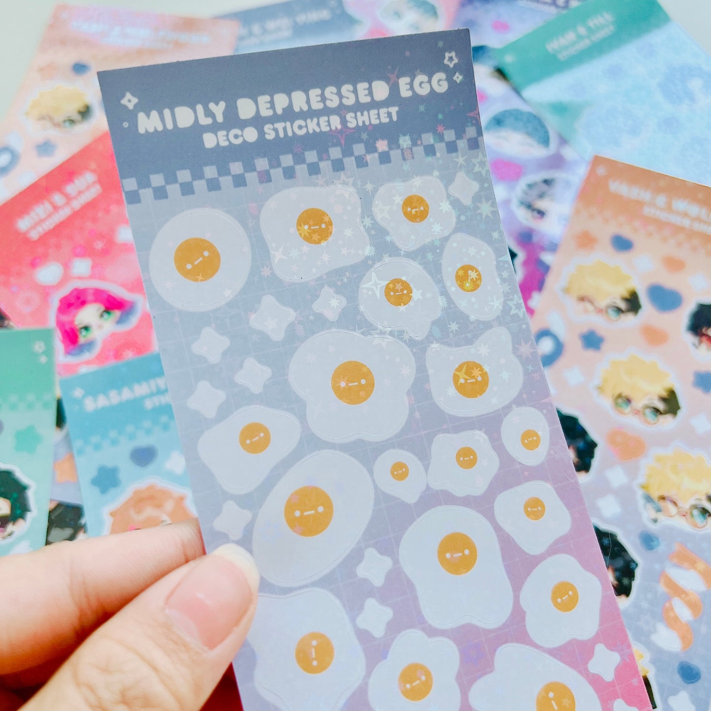 Midly Depressed Egg Sticker Sheet