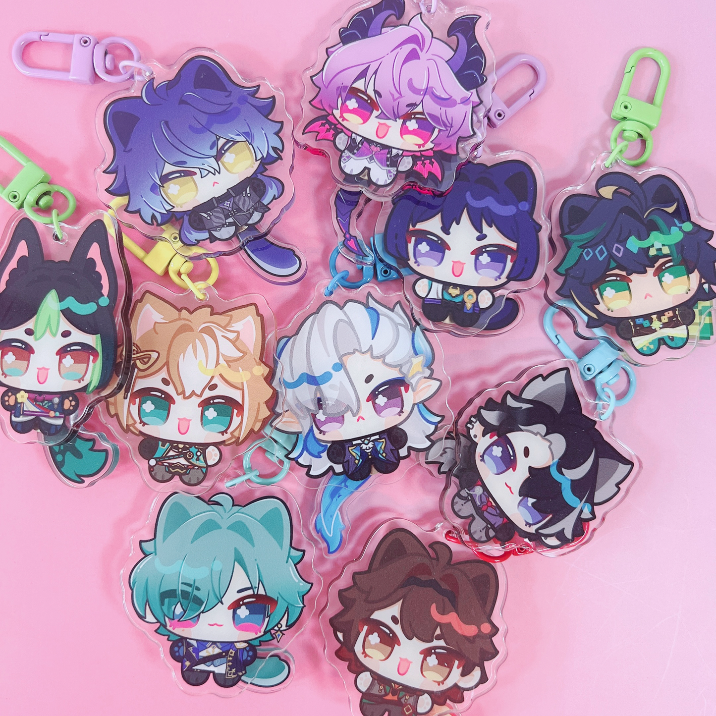 Genshin Tail Wagging Keychain