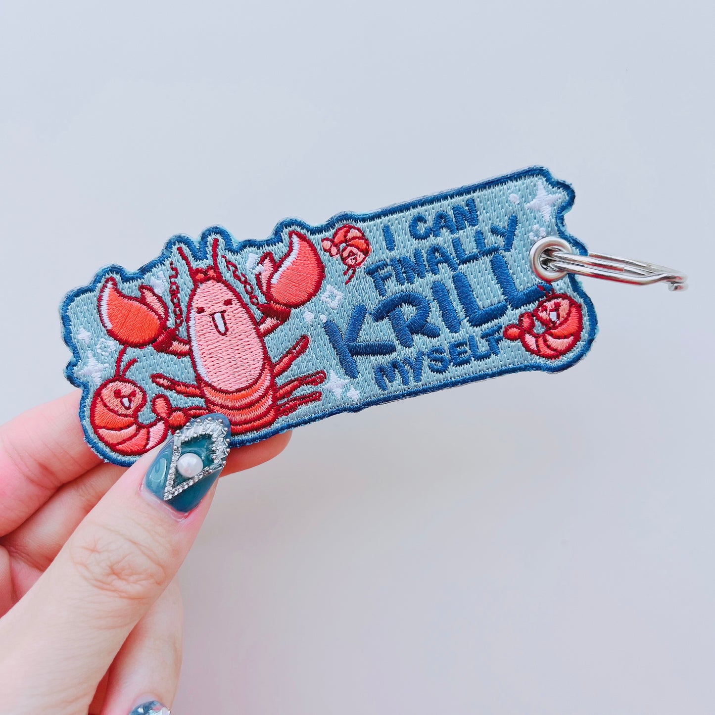 Krill Embroidered Jet Tag