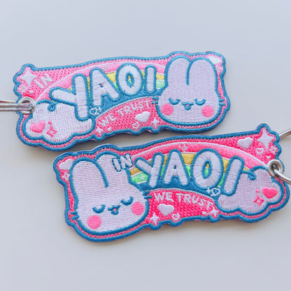 In Yaoi We Trust Embroidered Jet Tag