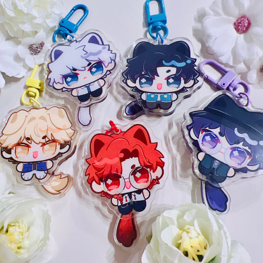 Link Click Tail Wagging Keychain