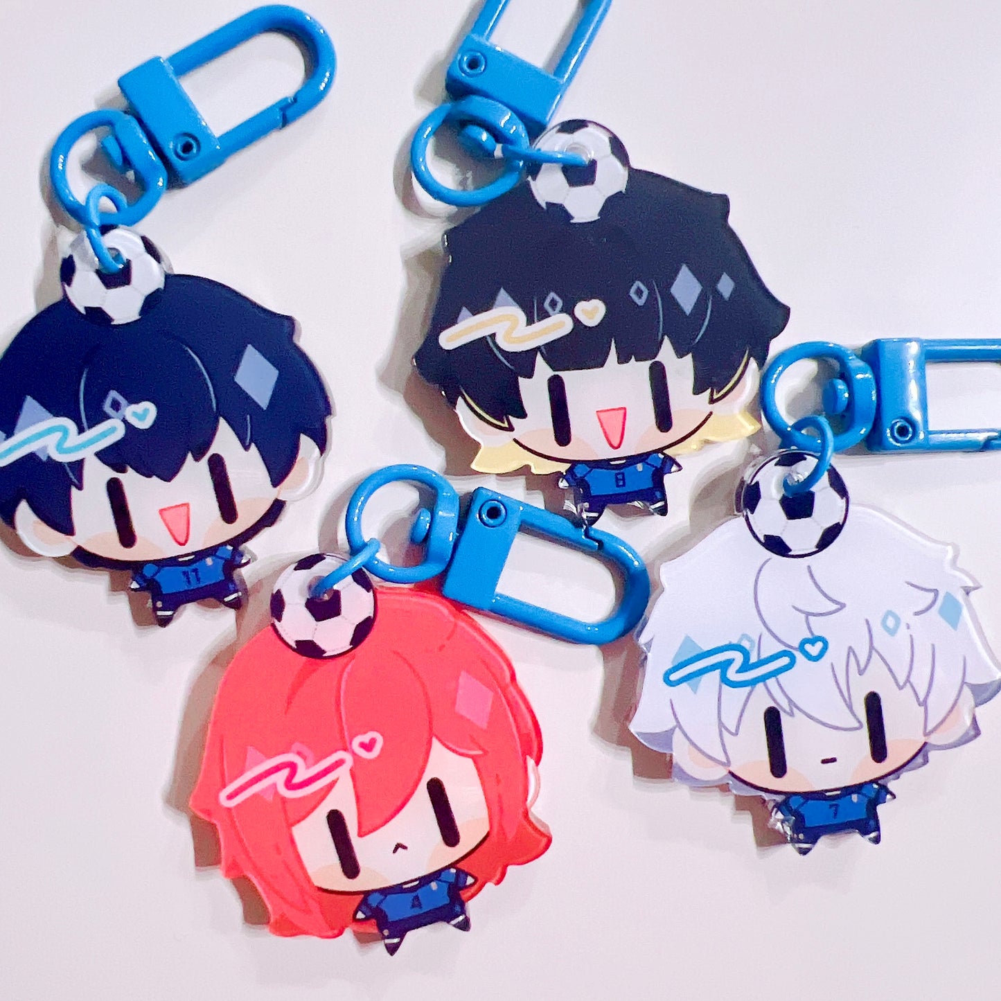 Blue Lock Scrunkly Charms