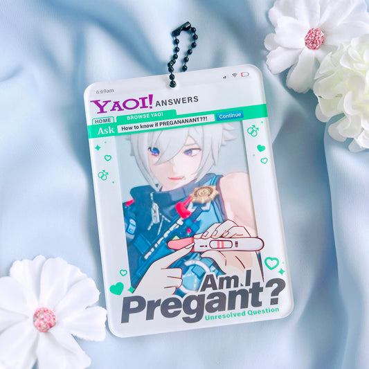 Am I Pregant? Photo Card Holder