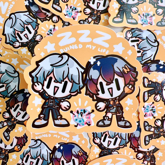 ZZZ Ruined my Life Sticker