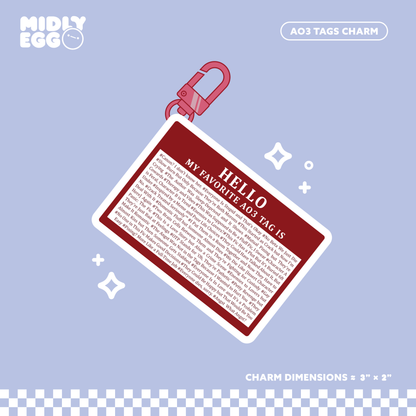 AO3 Tags Charm