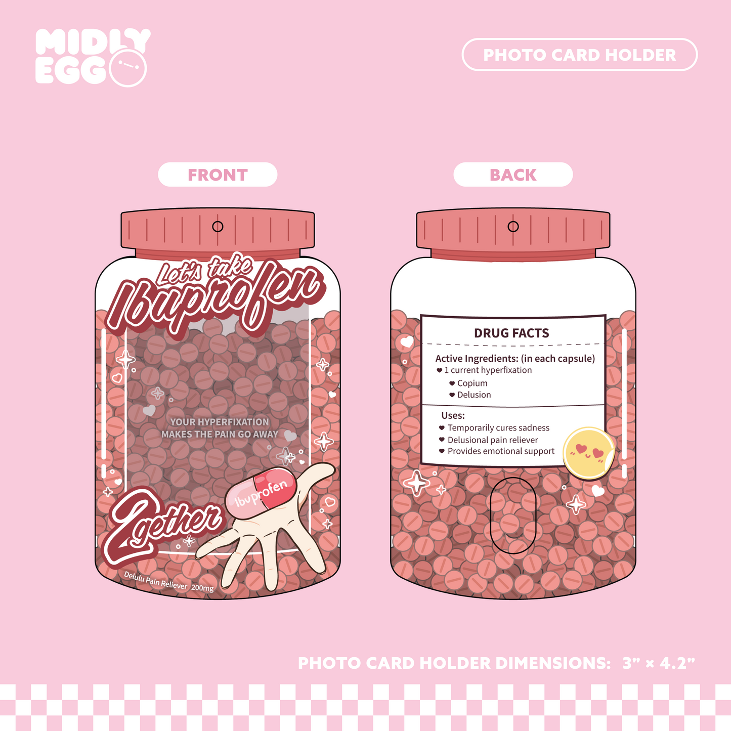 Ibuprofen Photo Card Holder