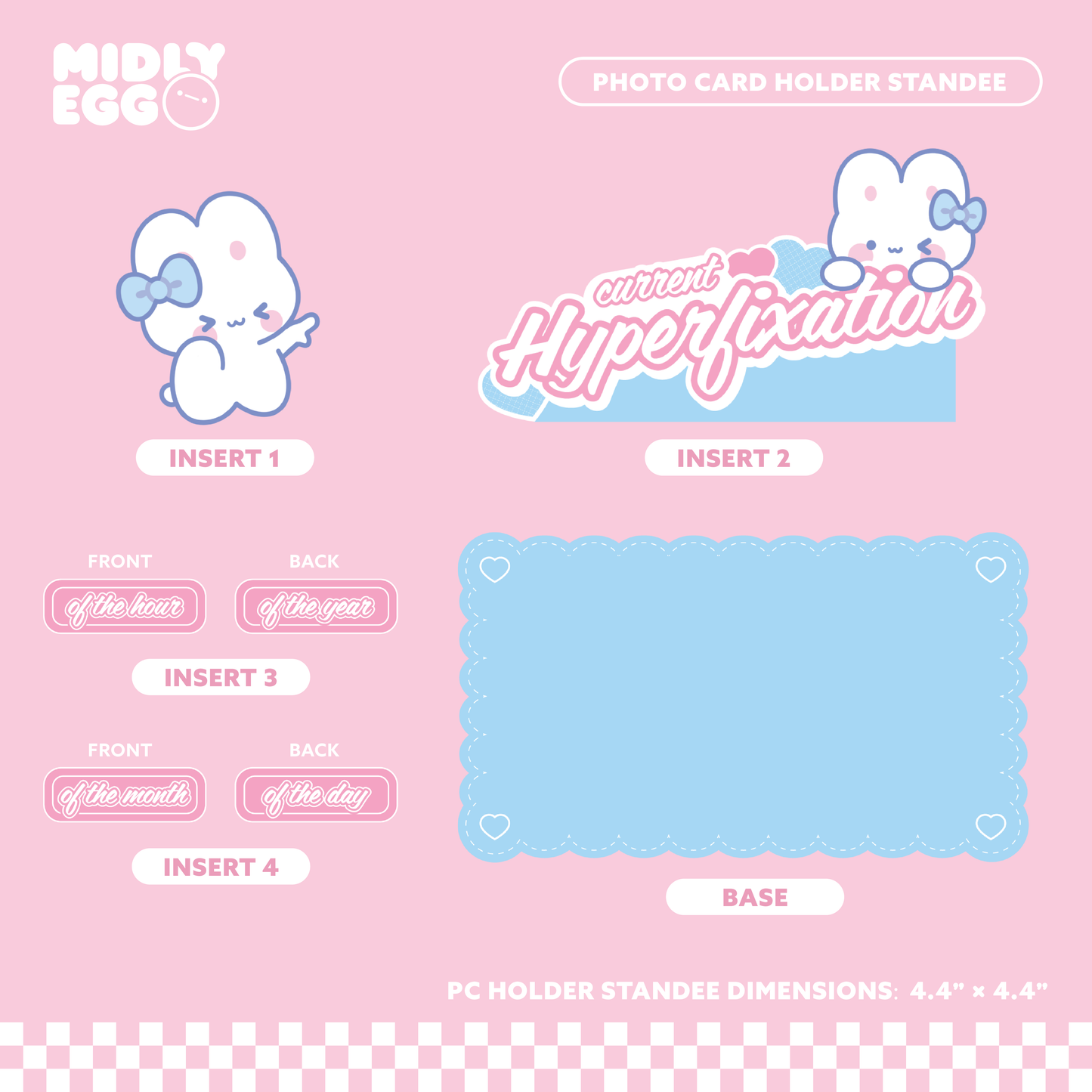 Hyperfixation Photo Card Holder Standee