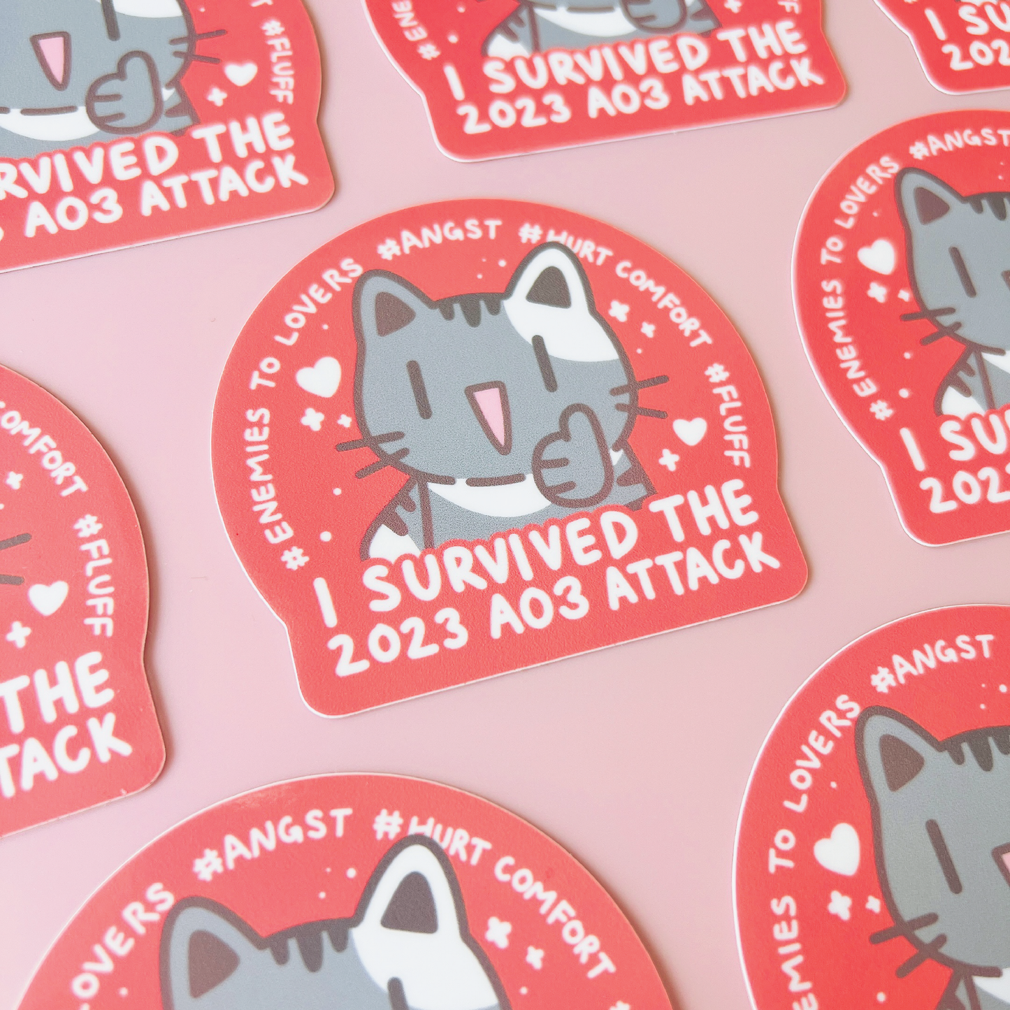 I Survived the 2023 AO3 Attack Sticker