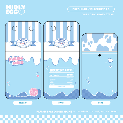 Fresh Milk Plushie Bag