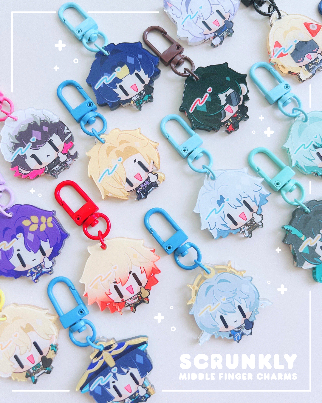 HSR Scrunkly Middle Finger Charms