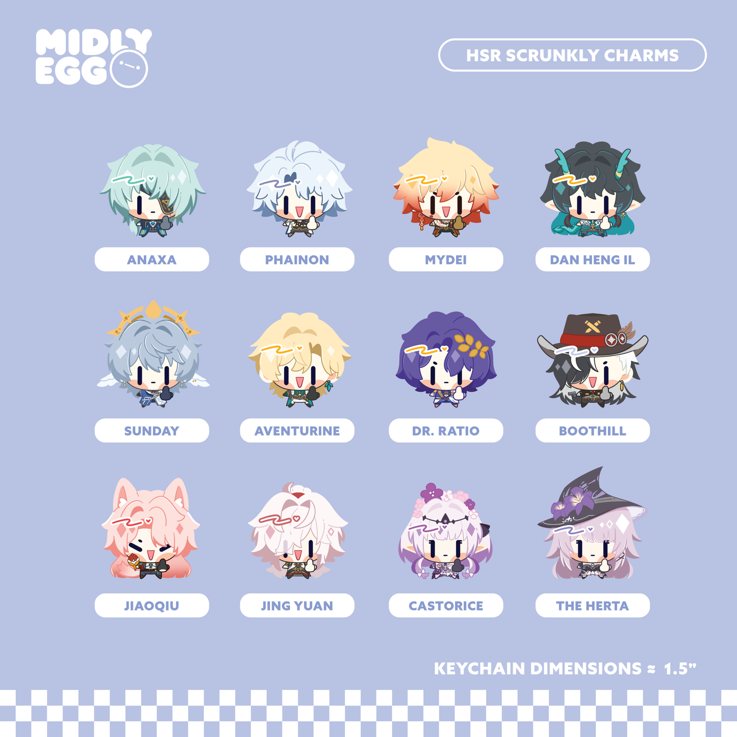 HSR Scrunkly Middle Finger Charms