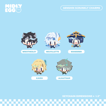 Genshin Scrunkly Middle Finger Charms