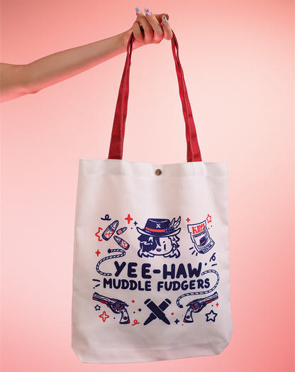 Yee Haw Muddle Fudgers Tote Bag