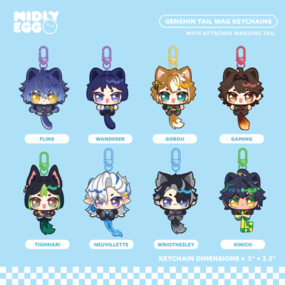 Genshin Tail Wagging Keychain
