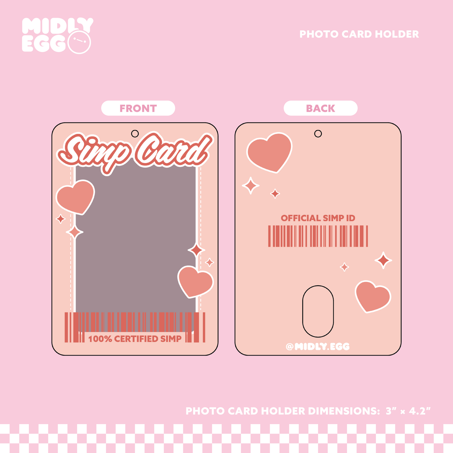 Simp Card Photo Card Holder