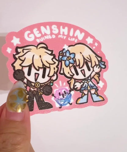 Genshin Ruined my Life Sticker